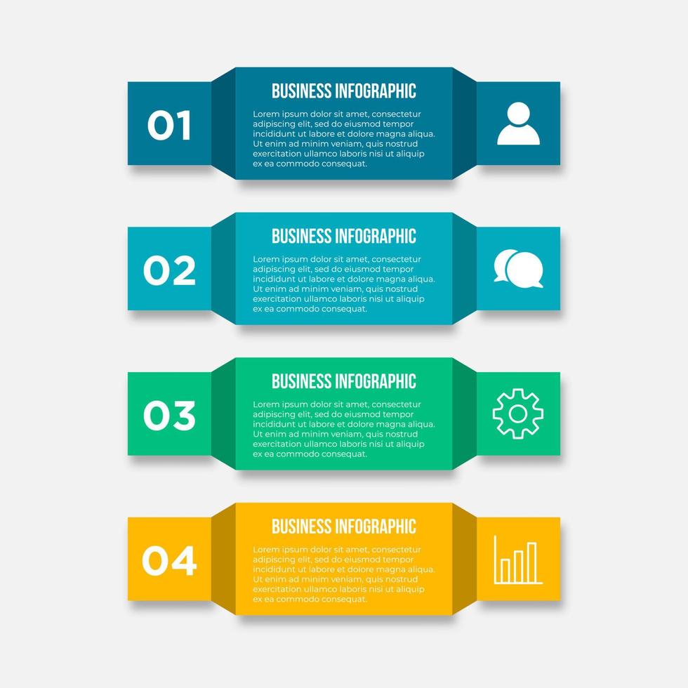 Timeline infographic design element and number options. Business concept with 4 steps. Can be used for workflow layout, diagram, annual report, web design. Vector business template for presentation.