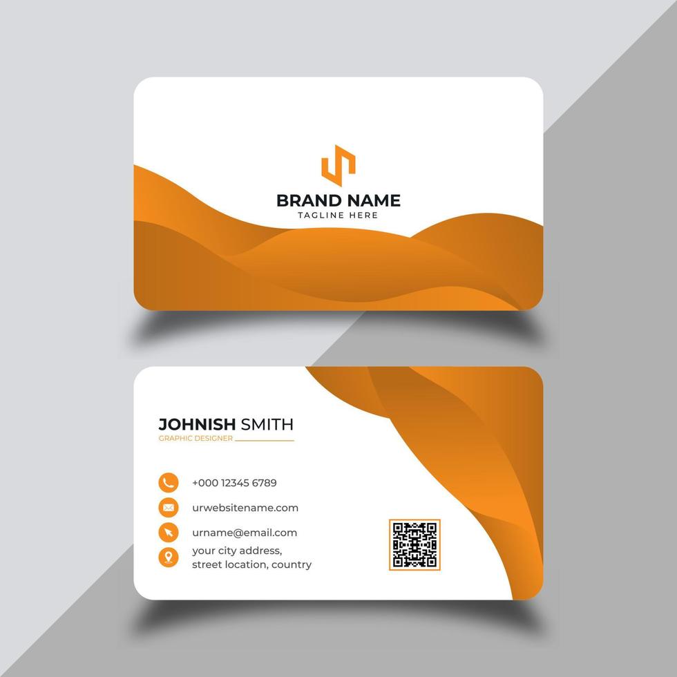 Modern professional business card design vector