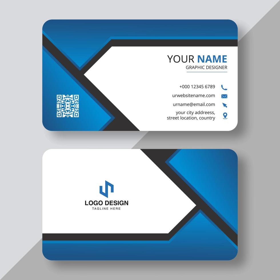 Business Card - Creative and Clean Modern Business Card Template. vector