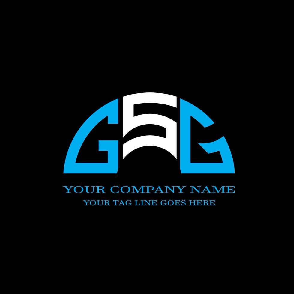 GSG letter logo creative design with vector graphic