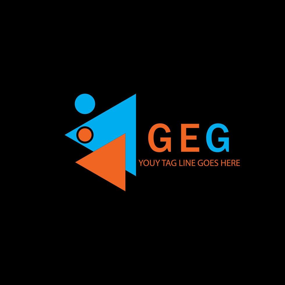 GEG letter logo creative design with vector graphic