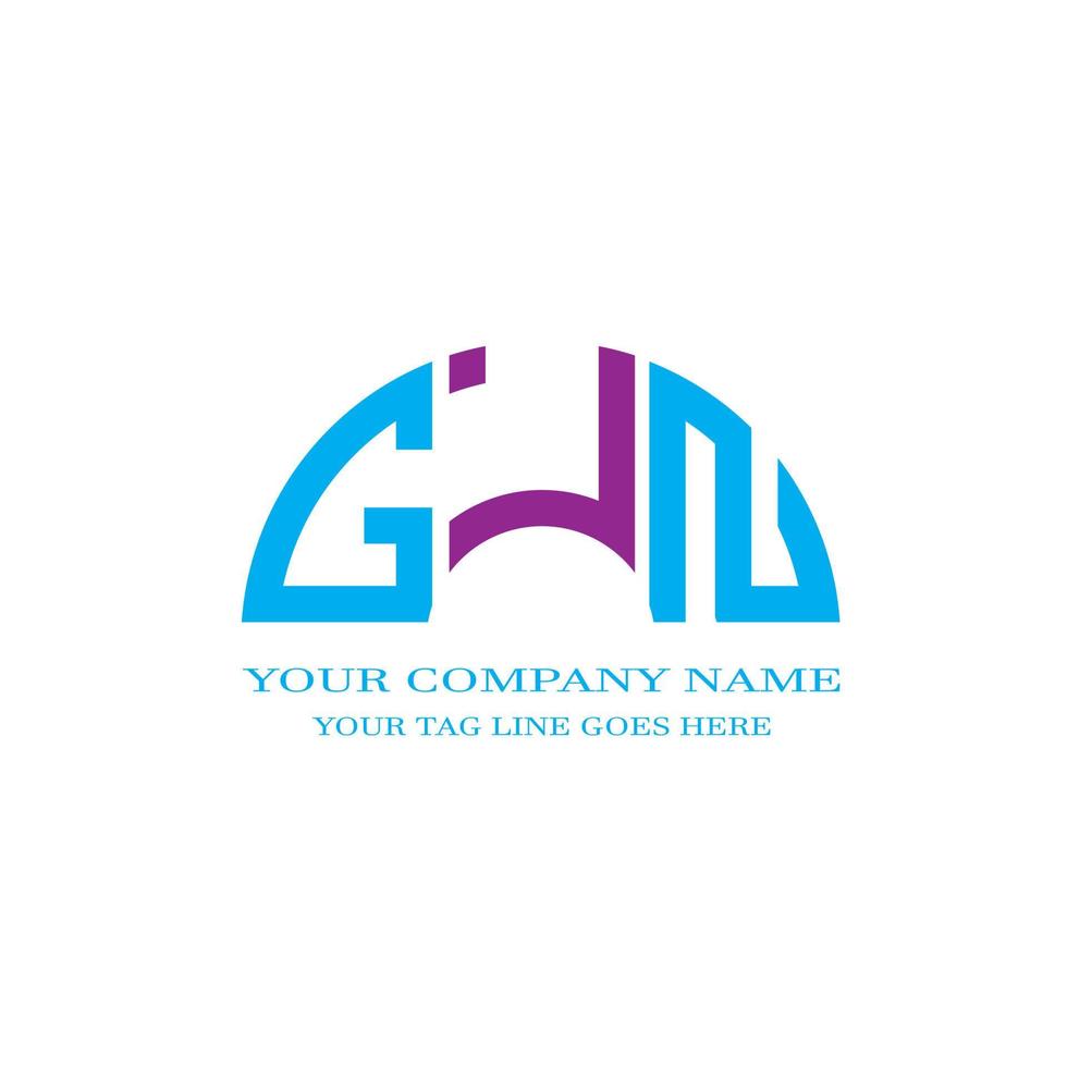 GJN letter logo creative design with vector graphic