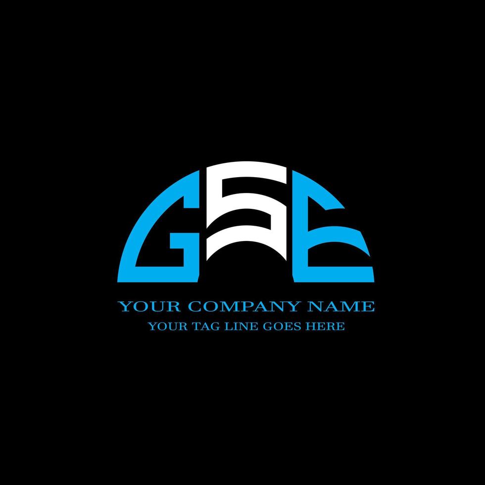 GSE letter logo creative design with vector graphic