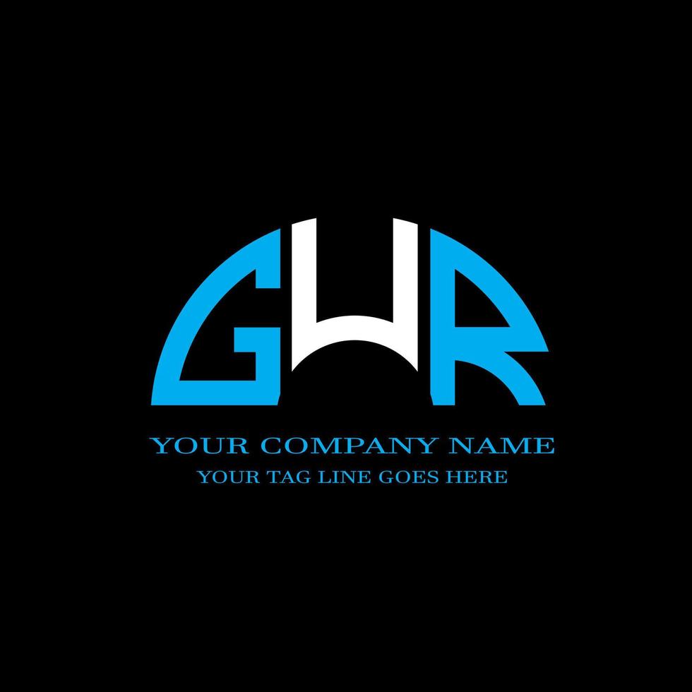 GUR letter logo creative design with vector graphic