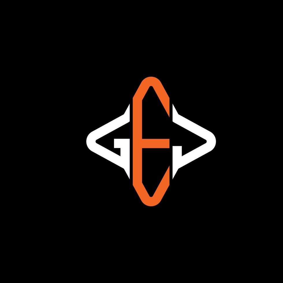 GEJ letter logo creative design with vector graphic