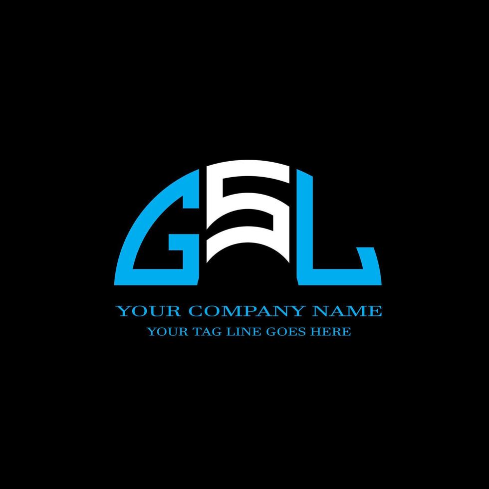 GSL letter logo creative design with vector graphic
