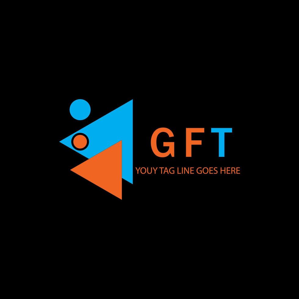 GFT letter logo creative design with vector graphic