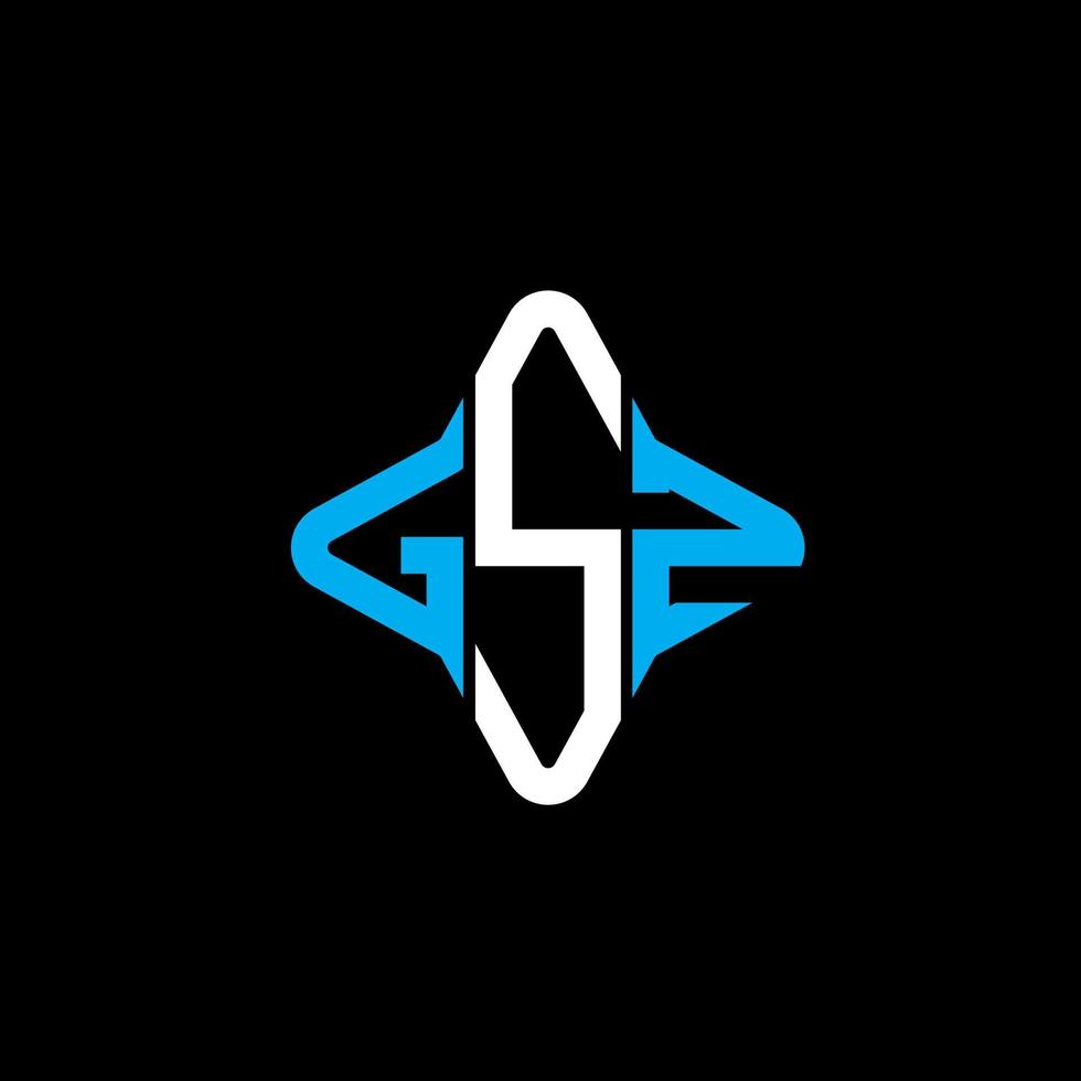 GSZ letter logo creative design with vector graphic