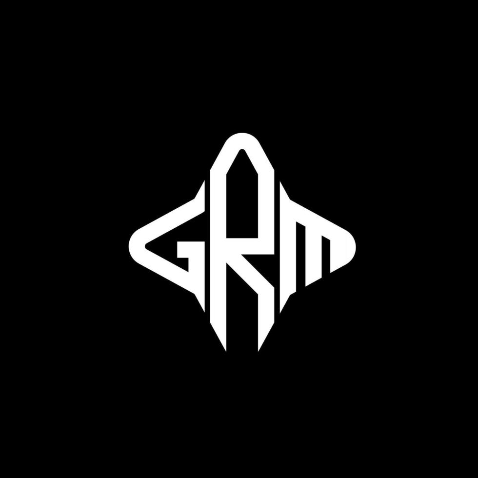 GRM letter logo creative design with vector graphic