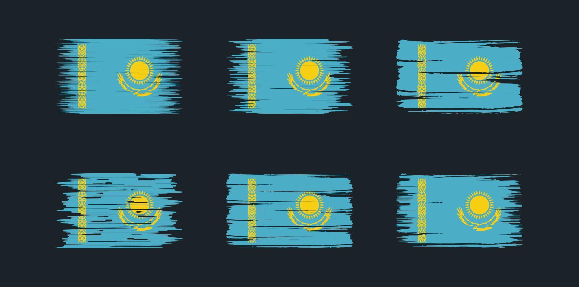 Kazakhstan Flag Collection. National Flag vector