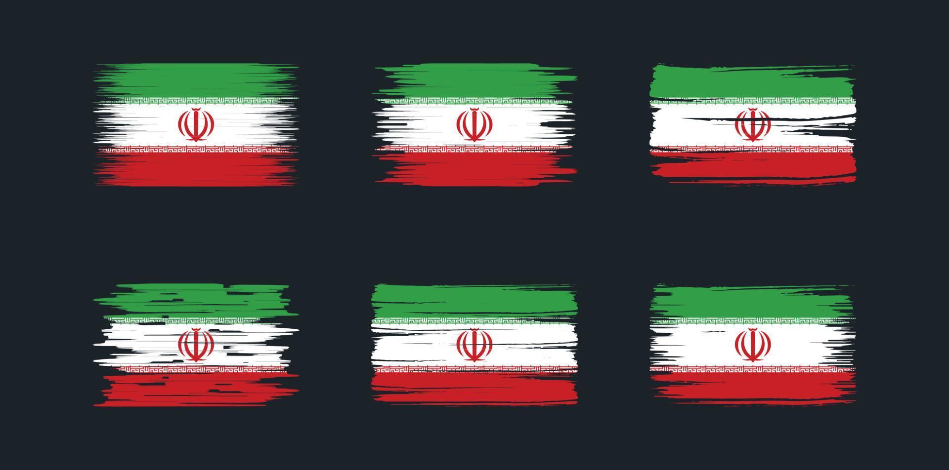 Iran Flag Collection. National Flag vector