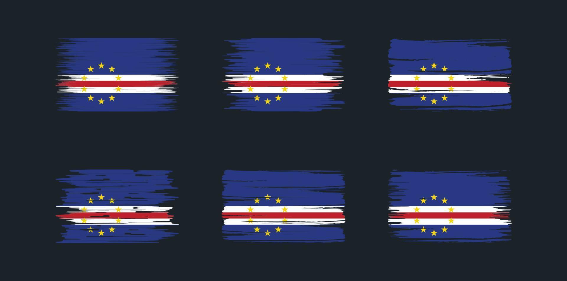 Cape Verde Flag Collection. National Flag vector