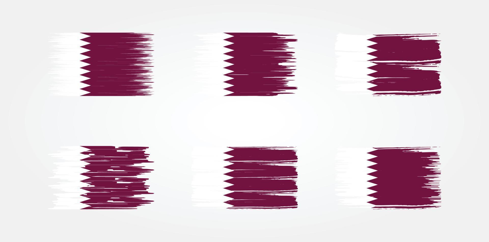 Qatar Flag Collection. National Flag vector