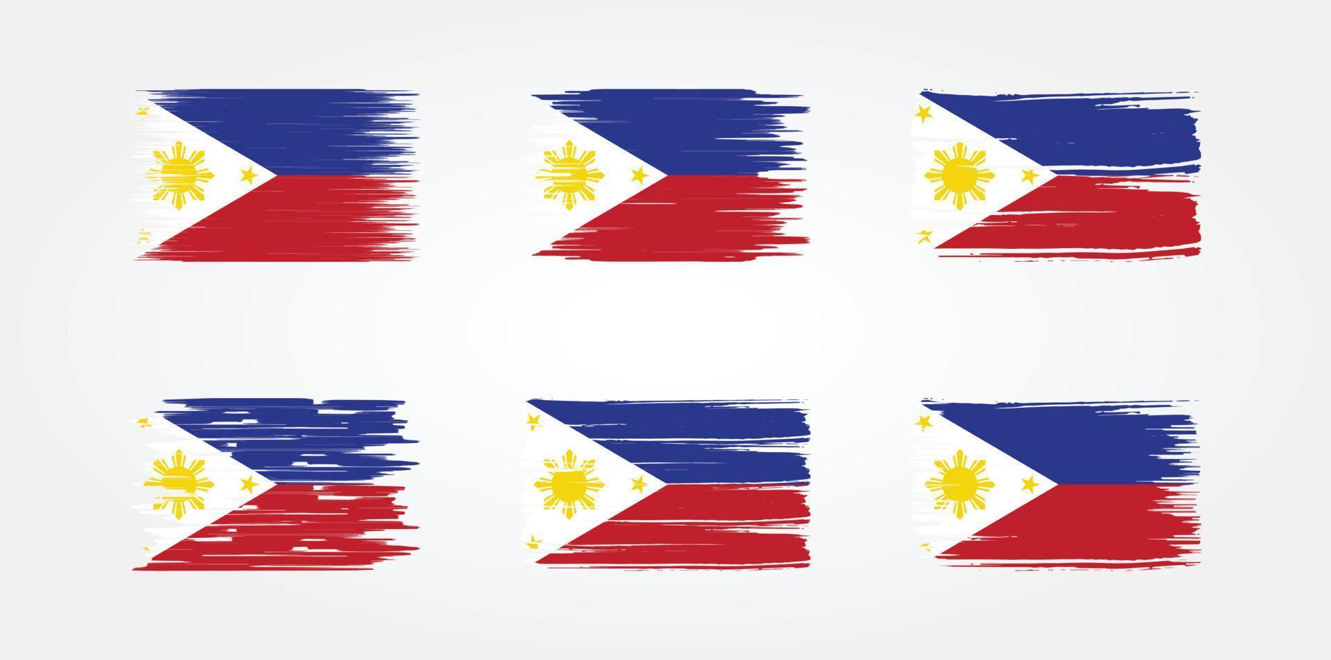 Philippines Flag Collection. National Flag vector