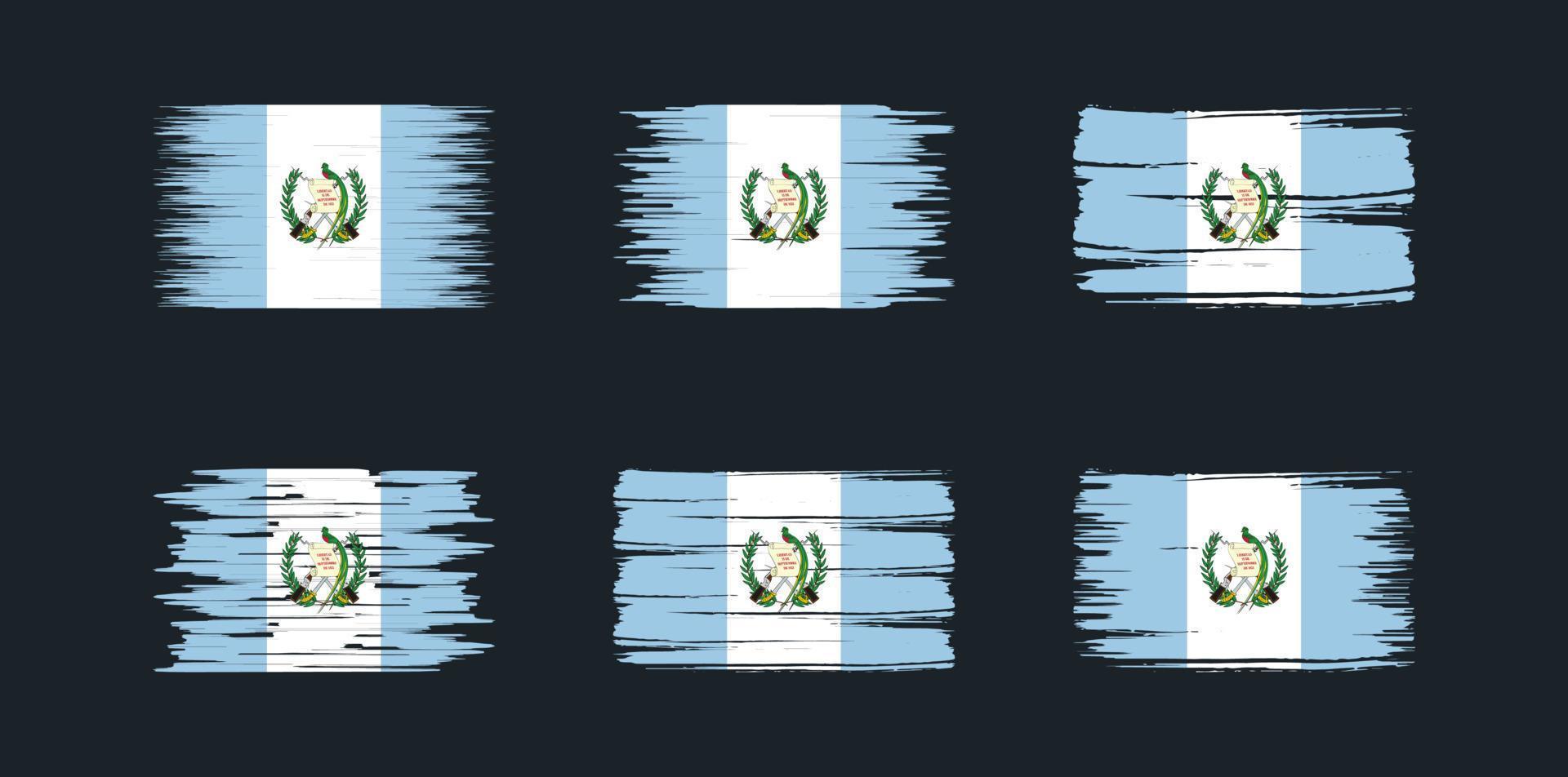 Guatemala Flag Collection. National Flag vector