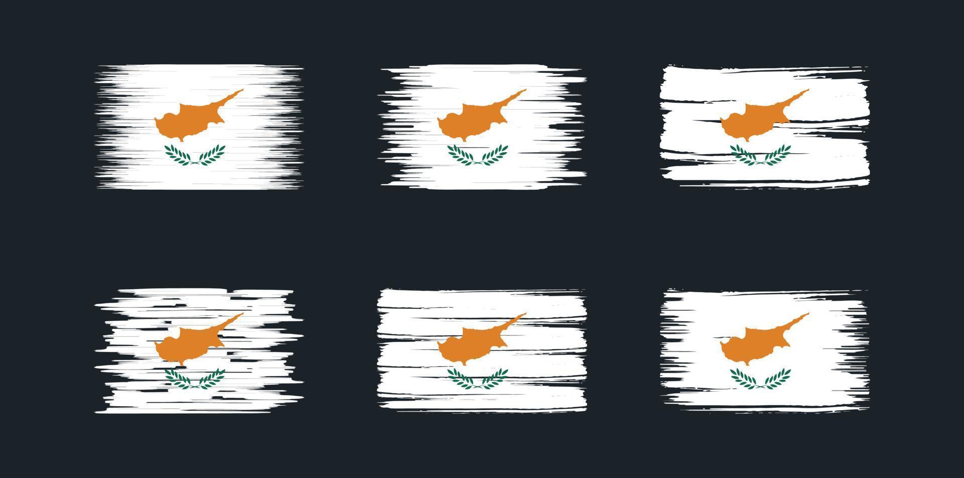 Cyprus Flag Collection. National Flag vector