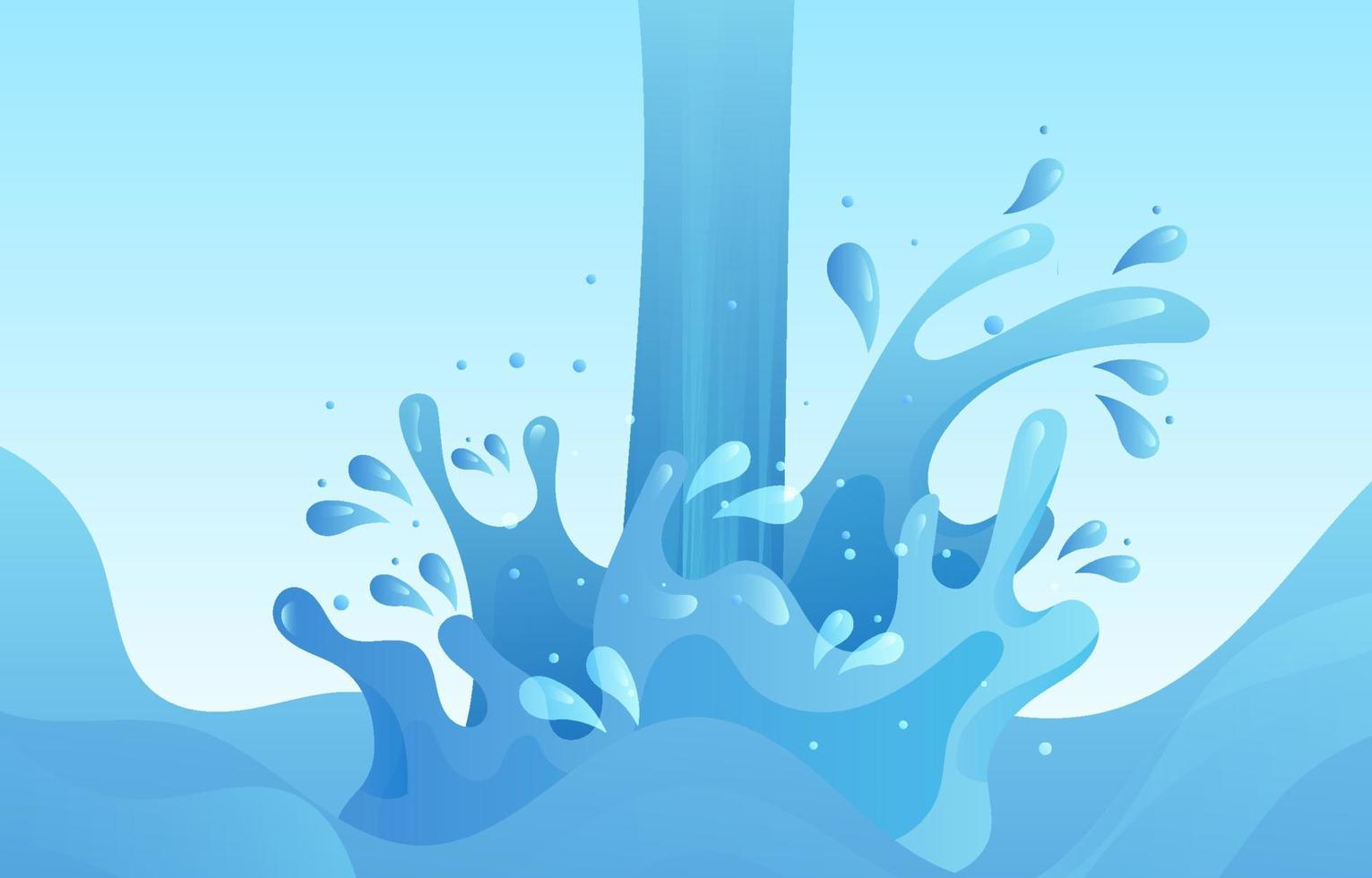 Water Splash Background vector