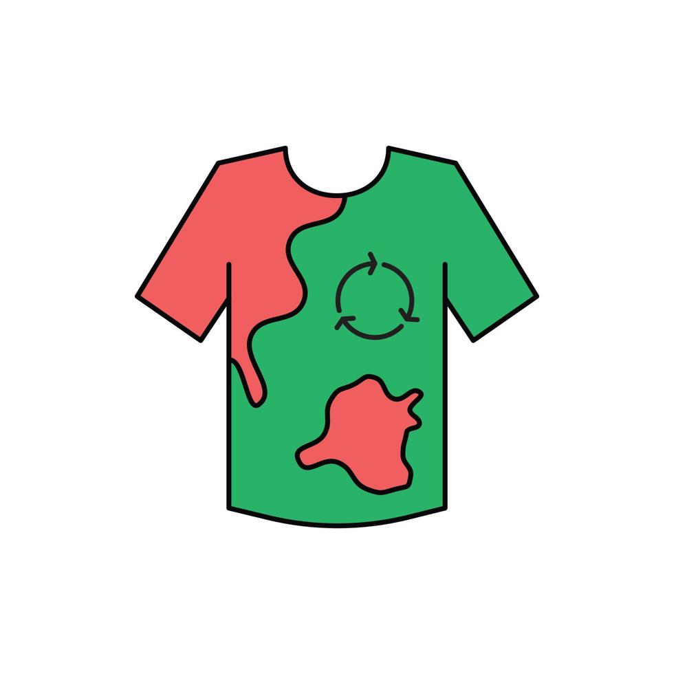 garbage t shirt repairing icon vector