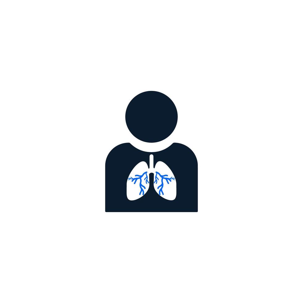 Human Lungs Icon vector