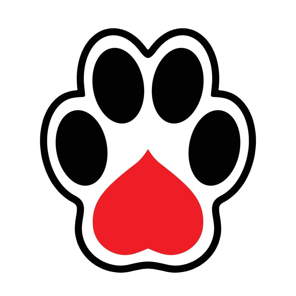 A trace of man's best friend vector