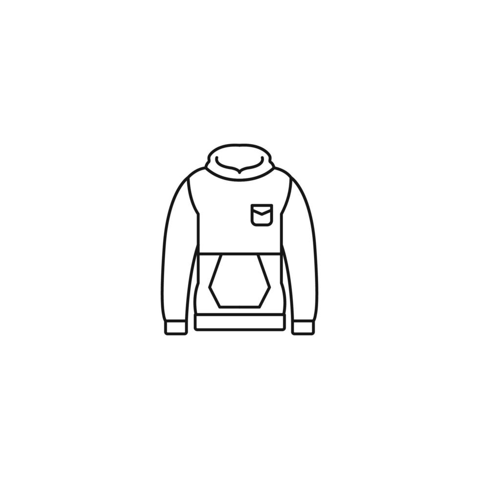 Fashion sweatshirt cloth for men icon vector