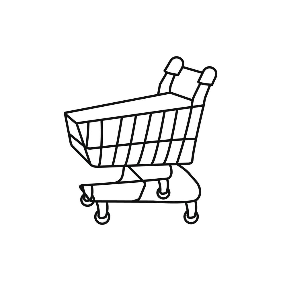 Shopping cart icon vector