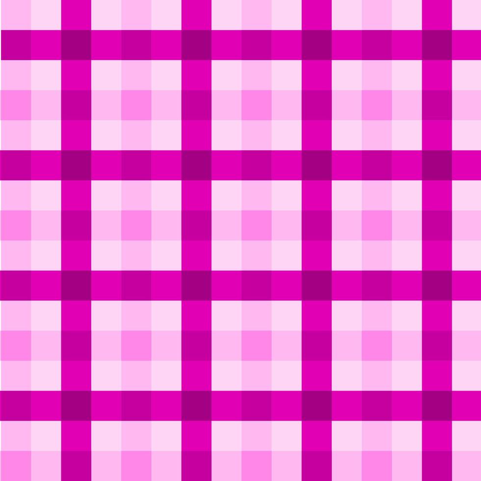 Gingham seamless pattern. Pink to violet color. For plaid, tablecloths, clothes, shirts, dresses, paper, bed, blankets, quilts and textile products. Concept of cowboy, country, girl, women, mother.. vector