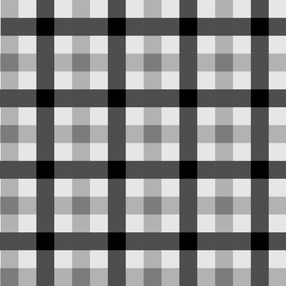 patrón sin costuras de guinga. Tono blanco y negro. Para plaid, manteles, ropa, camisas, vestidos, papel, ropa de cama, frazadas, edredones y otros productos textiles. concepto de vaquero, país, cocina. vector