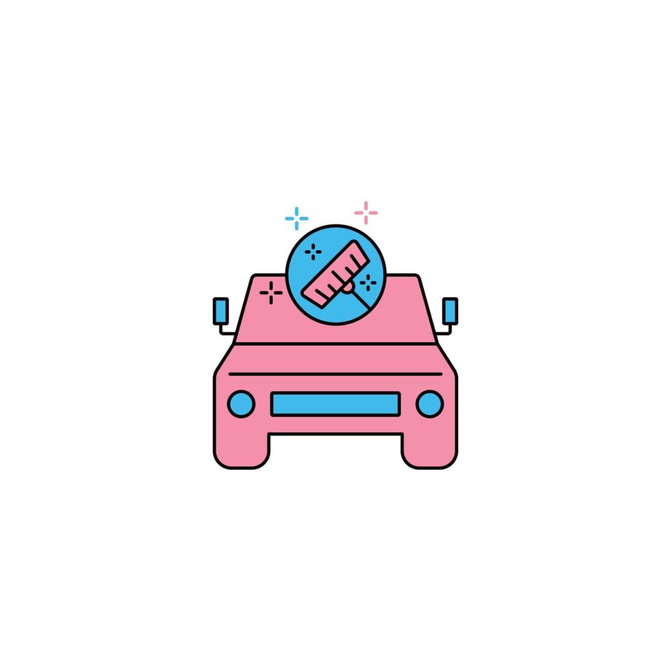 car wash cleaning icon vector