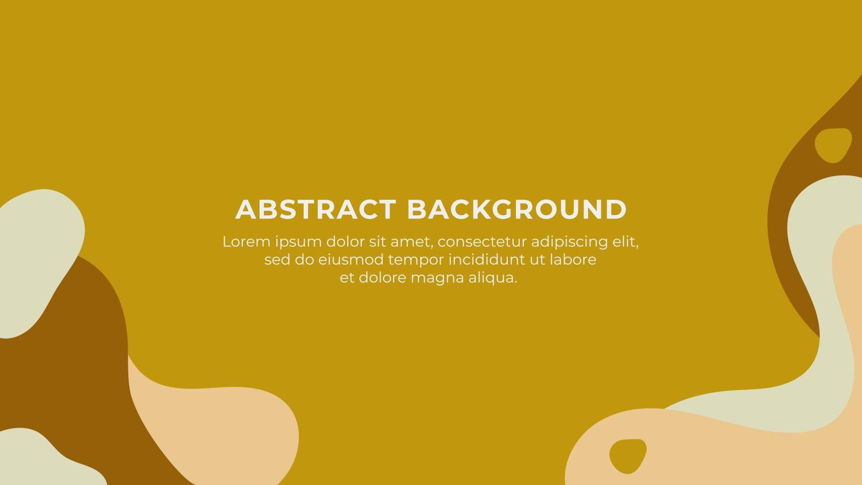 Vector graphic of Abstract colorful background. with copy space and also liquid shape. Using gold and white color scheme. Suitable for background of web banner
