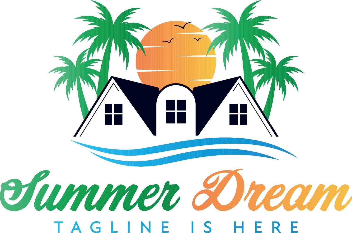 Travel logo vector illustration.  Vacation Logo Design.  Summer Travel Logo design.