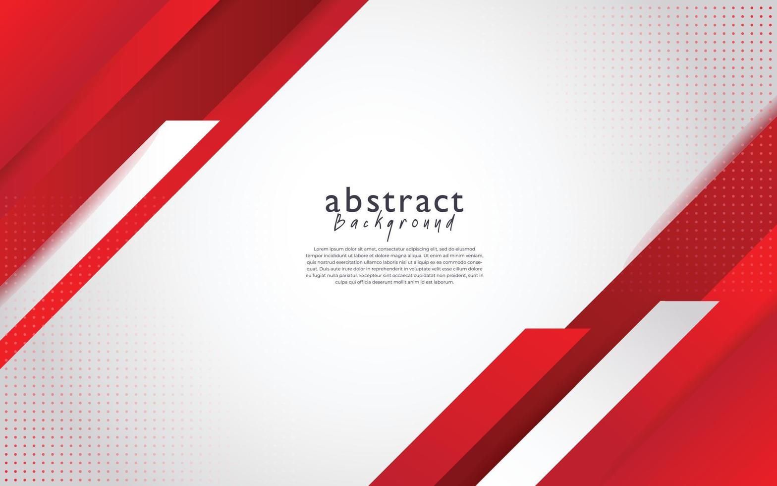 Red modern abstract background design vector