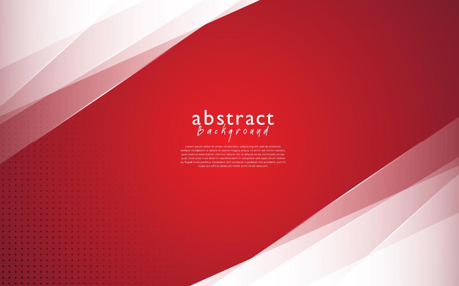 Red modern abstract background design vector