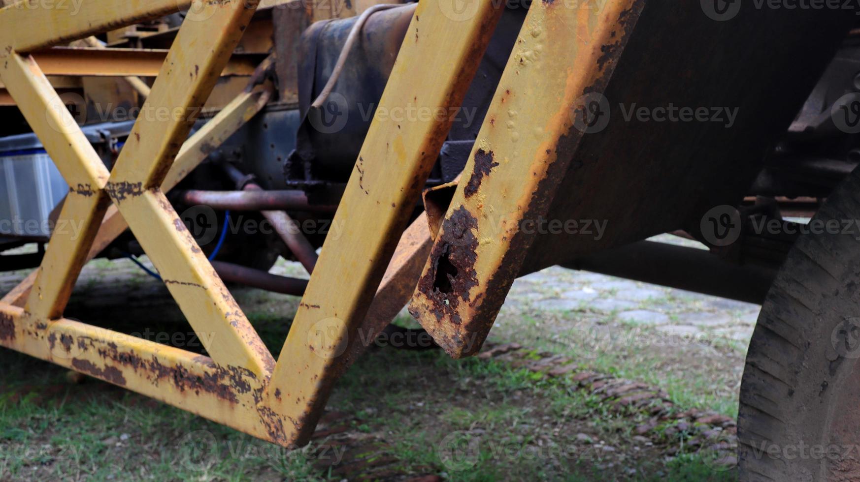 Vintage part of the car chassis photo