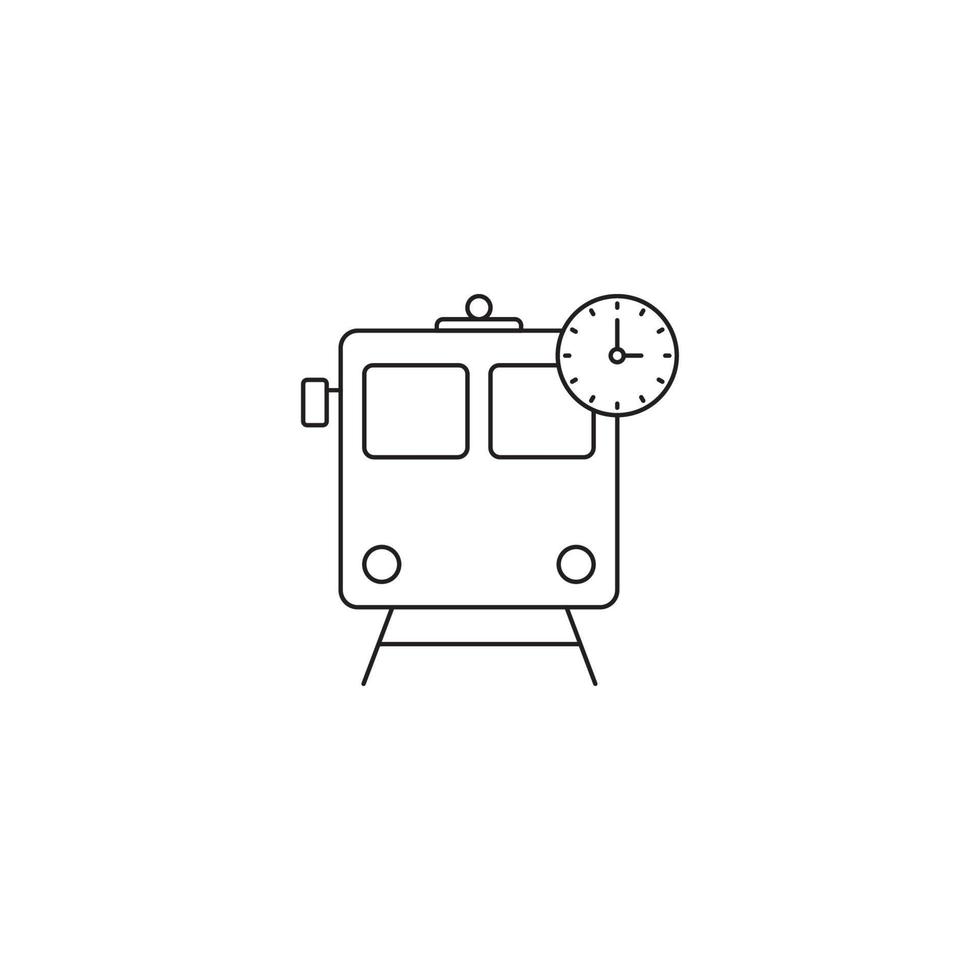 Travel train transport icon vector