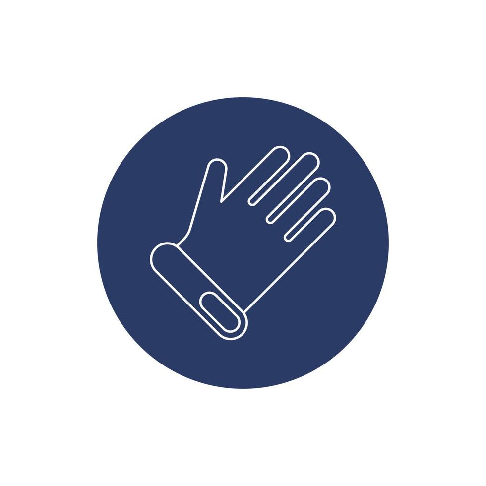 golf hand gloves icon vector