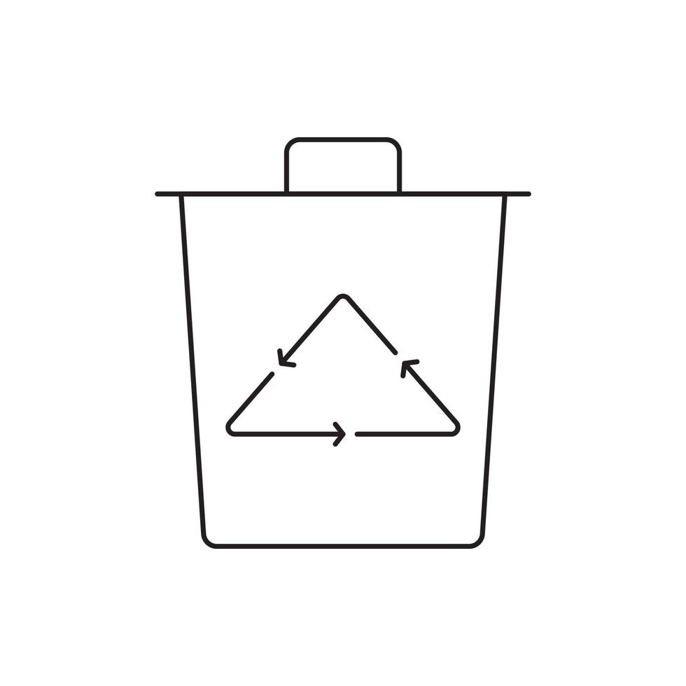 delete and recycle bin icon vector