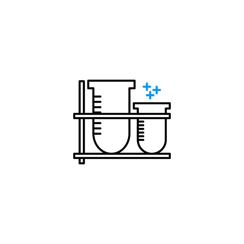 icono de ciencia de laboratorio médico de fórmula farmacéutica de medicina vector