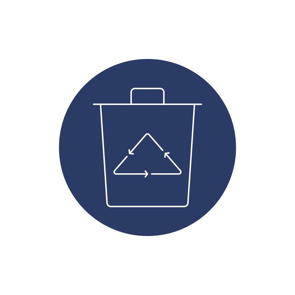 delete and recycle bin icon vector