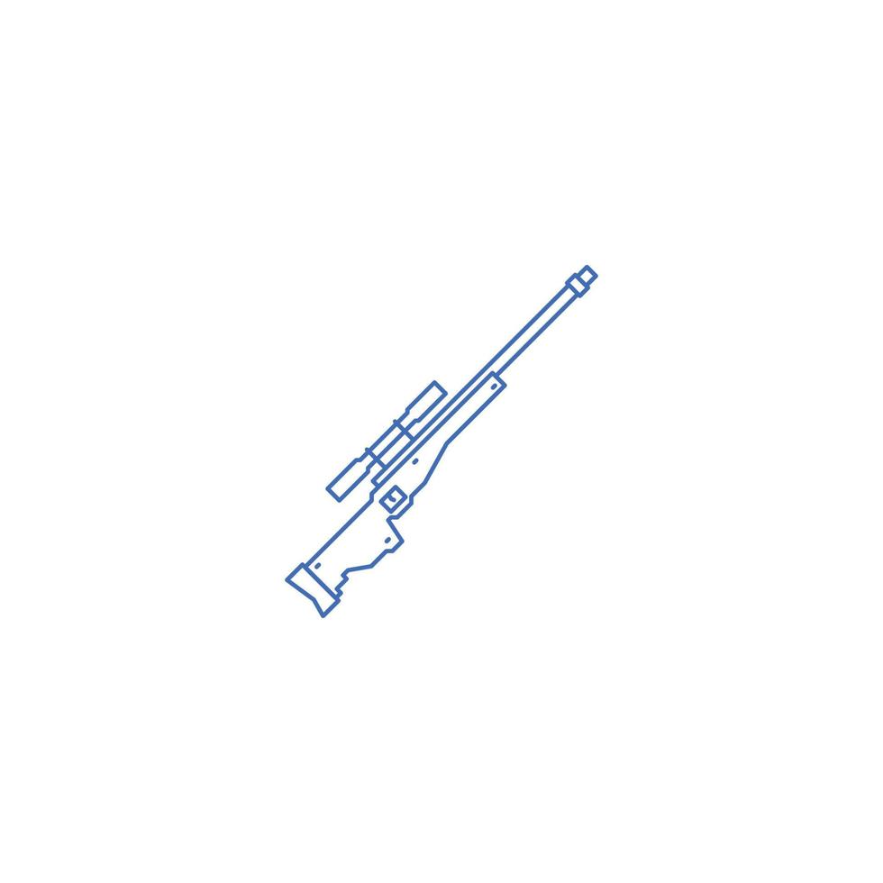 deer hunting gun icon vector