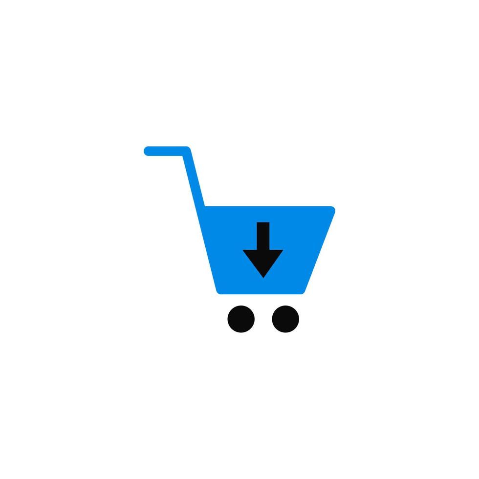 Creative cart , add cart , colorful cart icon vector