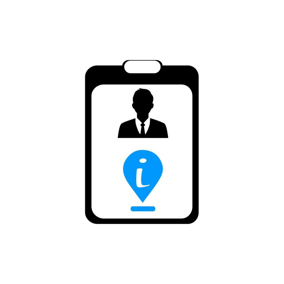 identity information icon vector