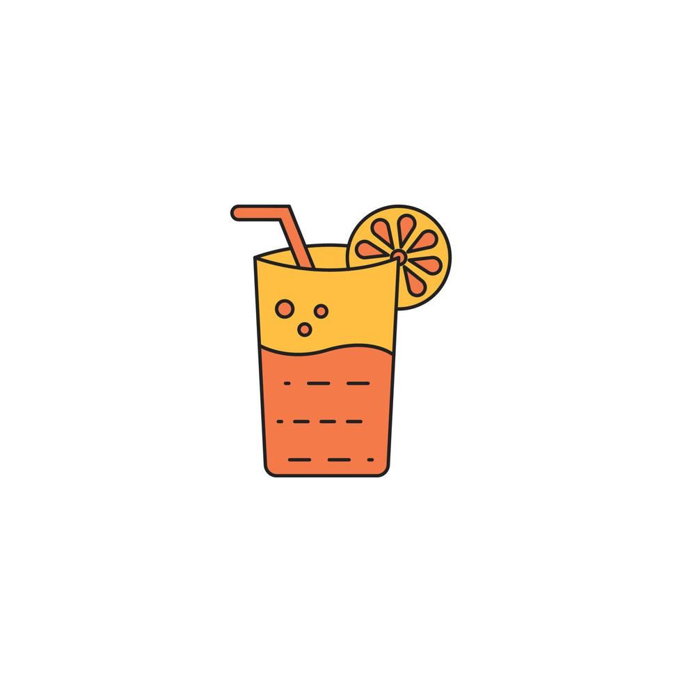 vector de icono de jugo de limón fresco