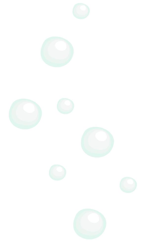 ilustración vectorial aislada de burbujas. vector