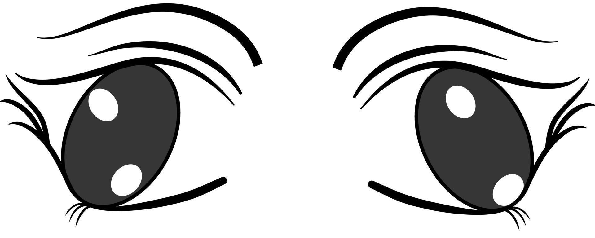 colorida colección de ojos boho aislada en blanco, diseño moderno, ojos de mujer de dibujos animados y cejas con pestañas. ilustración vectorial aislada. se puede utilizar para imprimir camisetas, carteles y tarjetas. ojo de dibujos animados vector