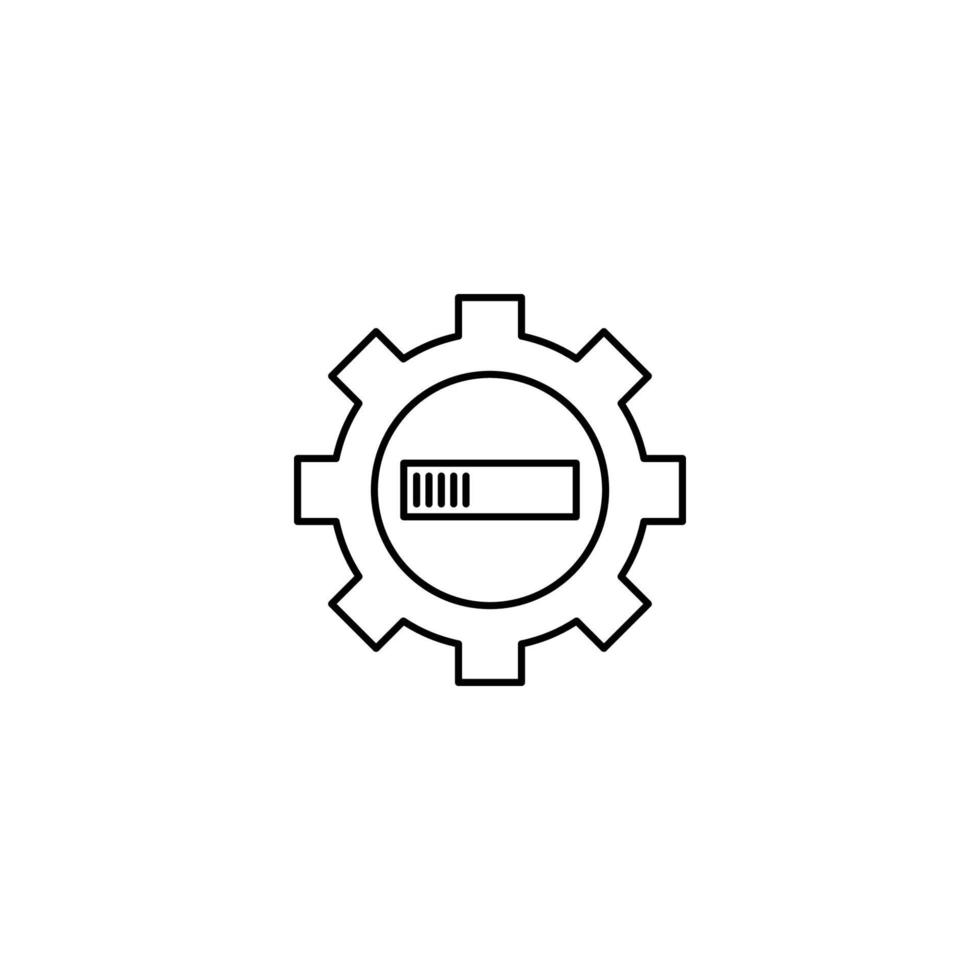 system update configuration loading icon vector