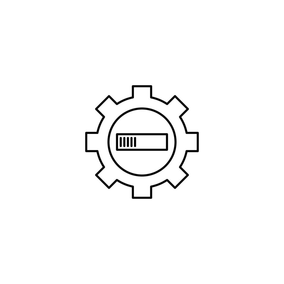 icono de carga de configuración de actualización del sistema vector