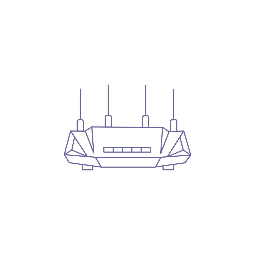 Modern router wifi icon vector