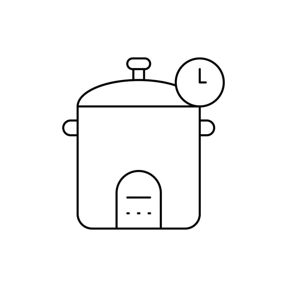 Creative rice cooker icon vector