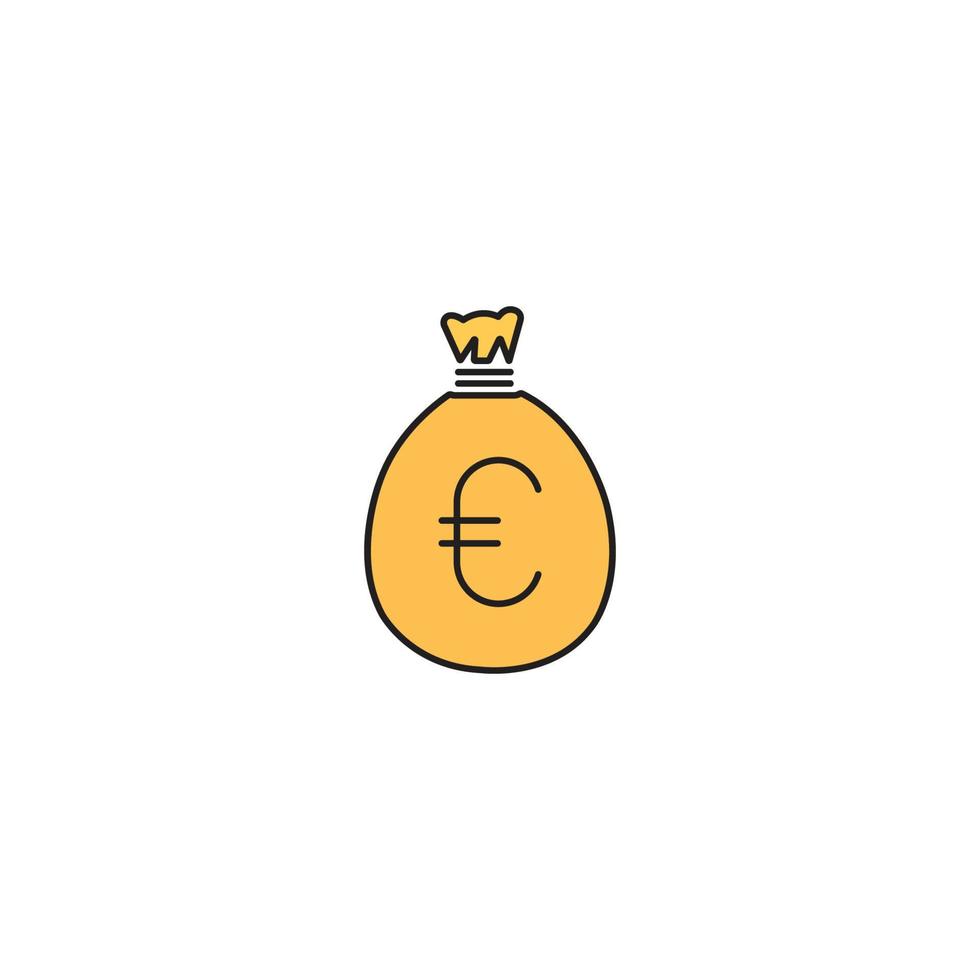 stock euro currency icon vector